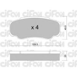 CIFAM                                822-532-0, Nenurodytas gamintojas, 822-532-0, auto detalė