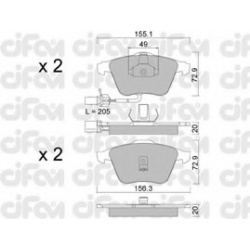 CIFAM                                822-549-0, Nenurodytas gamintojas, 822-549-0, auto detalė