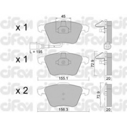CIFAM                                822-549-4, Nenurodytas gamintojas, 822-549-4, auto detalė