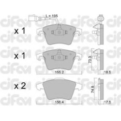 CIFAM                                822-552-1, Nenurodytas gamintojas, 822-552-1, auto detalė