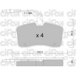 CIFAM                                822-600-0, Nenurodytas gamintojas, 822-600-0, auto detalė
