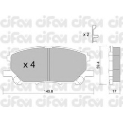 CIFAM                                822-618-0, Nenurodytas gamintojas, 822-618-0, auto detalė