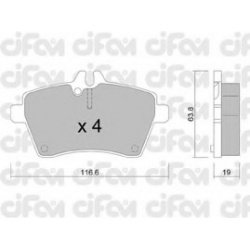CIFAM                                822-646-0, Nenurodytas gamintojas, 822-646-0, auto detalė