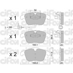 CIFAM                                822-675-2, Nenurodytas gamintojas, 822-675-2, auto detalė