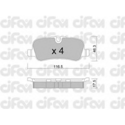CIFAM                                822-694-0, Nenurodytas gamintojas, 822-694-0, auto detalė