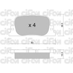 CIFAM                                822-752-0, Nenurodytas gamintojas, 822-752-0, auto detalė