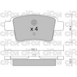 CIFAM                                822-801-0, Nenurodytas gamintojas, 822-801-0, auto detalė