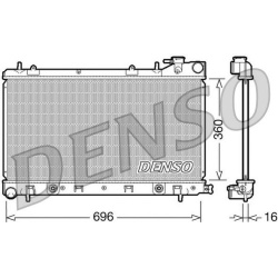 Aušinimo radiatorius
                                DENSO                                DRM36002, DENSO, DRM36002, auto de