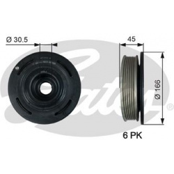 skriemulys, alkūninis velenas
                                GATES                                                TVD1041, 