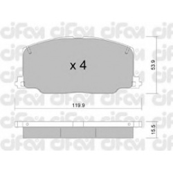 CIFAM                                                822-067-0, Nenurodytas gamintojas, 822-067-0, auto detalė