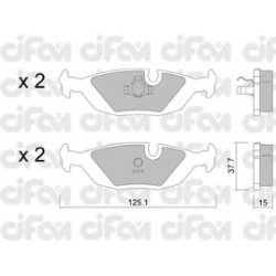 CIFAM                                                822-070-0, Nenurodytas gamintojas, 822-070-0, auto detalė