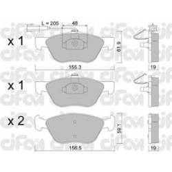 CIFAM                                                822-083-2, Nenurodytas gamintojas, 822-083-2, auto detalė