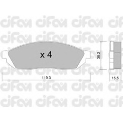 CIFAM                                                822-087-0, Nenurodytas gamintojas, 822-087-0, auto detalė