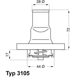 termostatas, aušinimo skystis
                                BorgWarner (Wahler)                                           