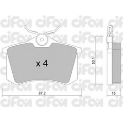 CIFAM                                                822-100-0, Nenurodytas gamintojas, 822-100-0, auto detalė