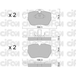 CIFAM                                                822-118-0, Nenurodytas gamintojas, 822-118-0, auto detalė
