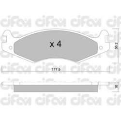 CIFAM                                                822-133-0, Nenurodytas gamintojas, 822-133-0, auto detalė