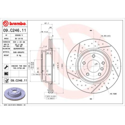 stabdžių diskas (1vnt) PRIME LINE - UV Coated
                                BREMBO                                       