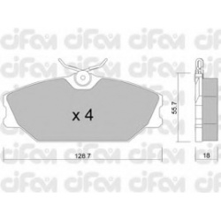 CIFAM                                                822-142-2, Nenurodytas gamintojas, 822-142-2, auto detalė