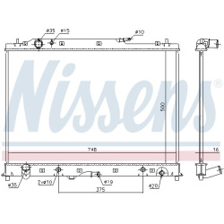 Aušinimo radiatorius
                                NISSENS                                                68525, NISSENS, 