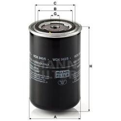 kuro filtras
                                MANN-FILTER                                                WDK940/5, MANN-FILTER