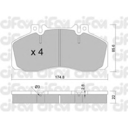 CIFAM                                                822-267-0, Nenurodytas gamintojas, 822-267-0, auto detalė