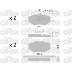 CIFAM                                822-273-1, Nenurodytas gamintojas, 822-273-1, auto detalė