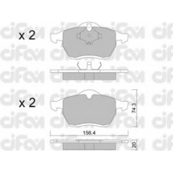 CIFAM                                                822-279-0, Nenurodytas gamintojas, 822-279-0, auto detalė
