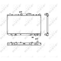 Aušinimo radiatorius
NRF 53446, NRF, 53446, a