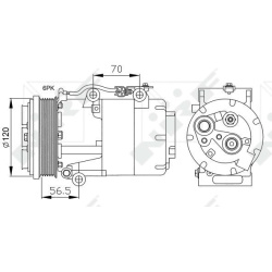 Kompresorius kondicionieriaus
                                NRF                                32250, NRF, 32250, auto deta