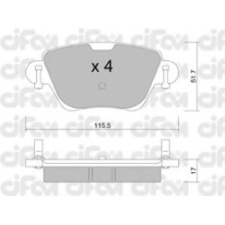 CIFAM                                                822-319-0, Nenurodytas gamintojas, 822-319-0, auto detalė