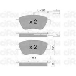 CIFAM                                                822-321-3, Nenurodytas gamintojas, 822-321-3, auto detalė