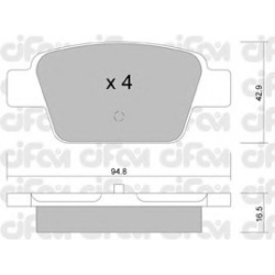 CIFAM                                                822-323-0, Nenurodytas gamintojas, 822-323-0, auto detalė