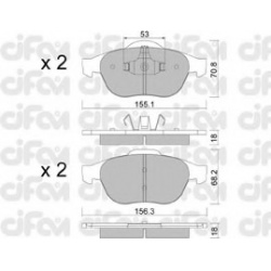CIFAM                                                822-336-0, Nenurodytas gamintojas, 822-336-0, auto detalė