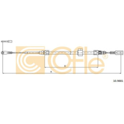 trosas, stovėjimo stabdys
                                COFLE                                                10.9881, Nenu