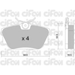 CIFAM                                                822-346-0, Nenurodytas gamintojas, 822-346-0, auto detalė