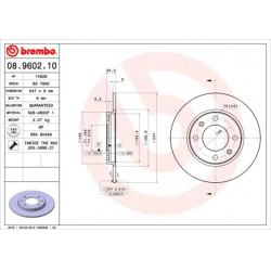 stabdžių diskas (1vnt) PRIME LINE
                                BREMBO                                                08.