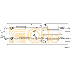 trosas, stovėjimo stabdys
                                COFLE                                                10.5366, Nenu