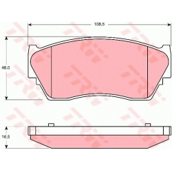 stabdžių trinkelių rinkinys, diskinis stabdys
TRW