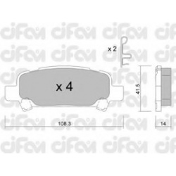 CIFAM                                                822-414-0, Nenurodytas gamintojas, 822-414-0, auto detalė