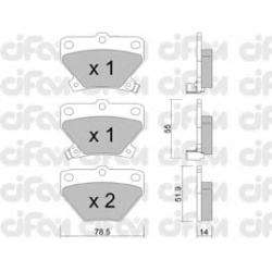 CIFAM                                                822-424-0, Nenurodytas gamintojas, 822-424-0, auto detalė