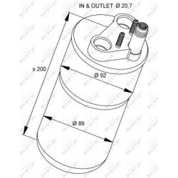 džiovintuvas, oro kondicionierius EASY FIT
                                NRF                                33216, NRF, 33
