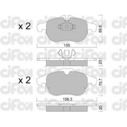 CIFAM                                822-540-0, Nenurodytas gamintojas, 822-540-0, auto detalė