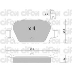 CIFAM 822-541-0, Nenurodytas gamintojas, 822-541-0, auto detalė
