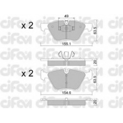 CIFAM                                                822-557-5, Nenurodytas gamintojas, 822-557-5, auto detalė