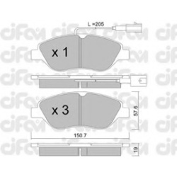 CIFAM                                                822-577-0, Nenurodytas gamintojas, 822-577-0, auto detalė