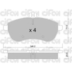 CIFAM                                                822-665-0, Nenurodytas gamintojas, 822-665-0, auto detalė