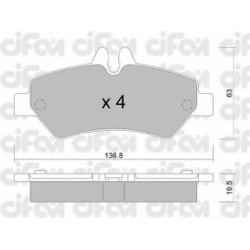 CIFAM                                                822-672-0, Nenurodytas gamintojas, 822-672-0, auto detalė