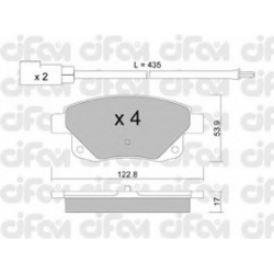 CIFAM                                                822-681-0, Nenurodytas gamintojas, 822-681-0, auto detalė