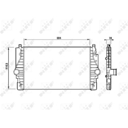 tarpinis suslėgto oro aušintuvas, kompresorius
NRF